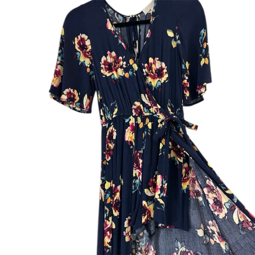 Band of Gypsies Floral Print High Low Romper